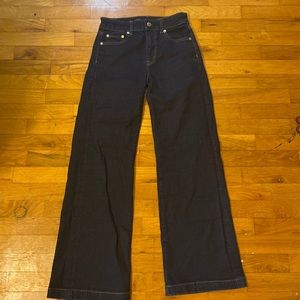 Navy Blue Wide Leg American Eagle Jeans